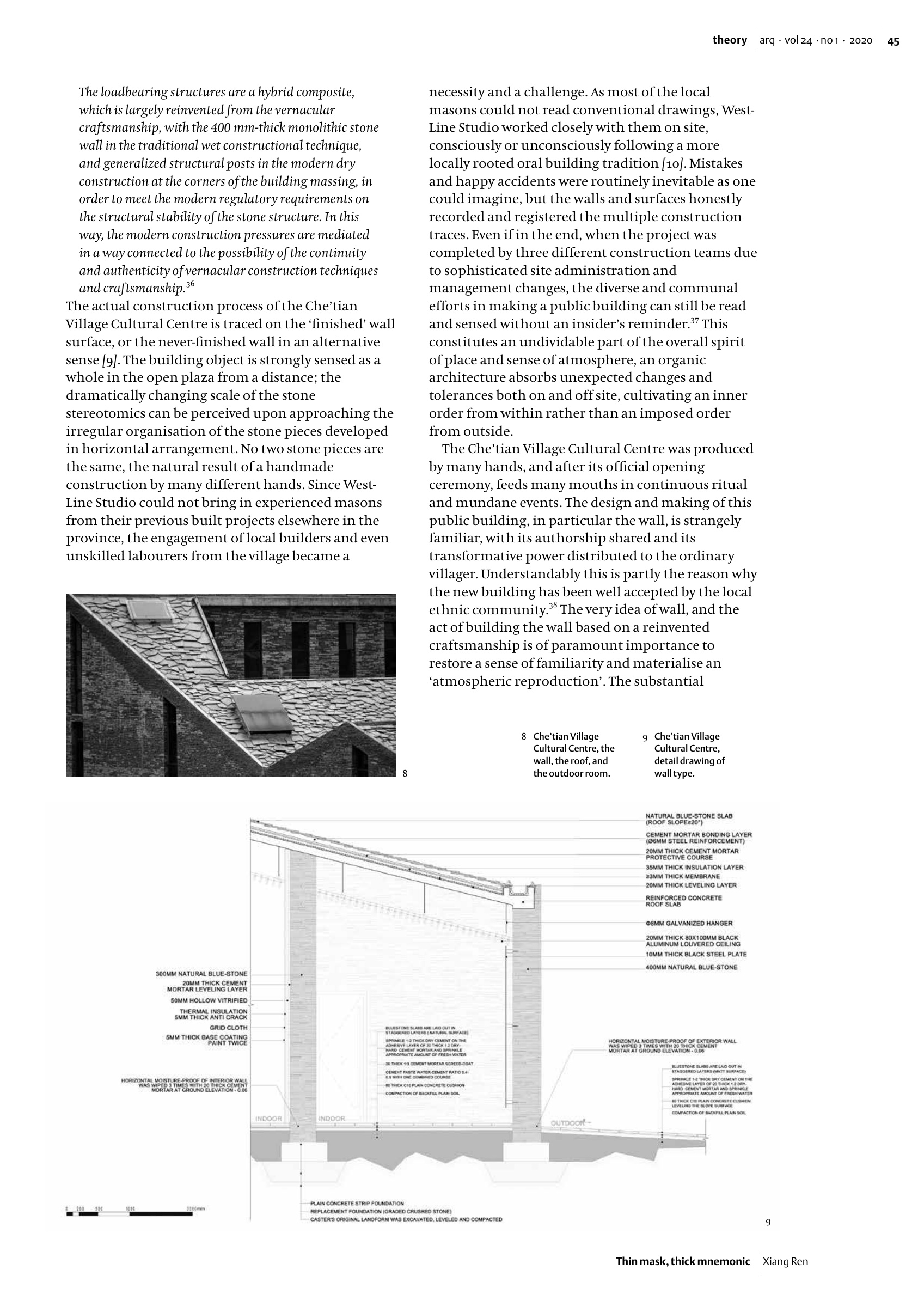 Thin mask, thick mnemonic: the idea of the wall and genius loci in two contemporary buildings