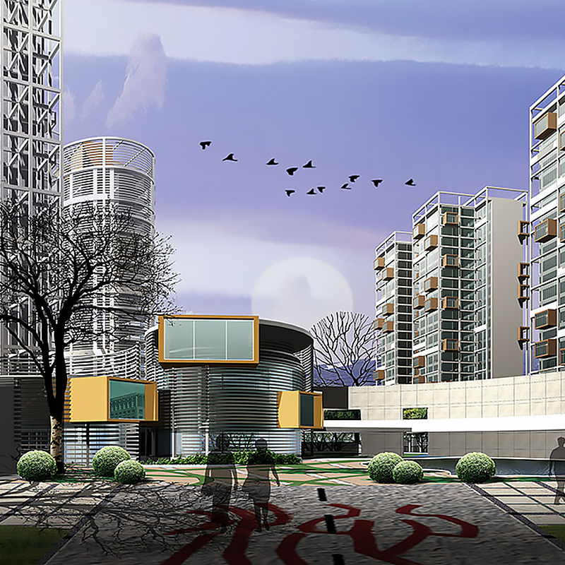 Wanboyuan Garden High-Rise Apartments in Shijiazhuang