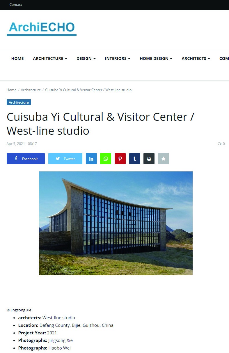 Cuisuba Yi Cultural & Visitor Center / West-line studio