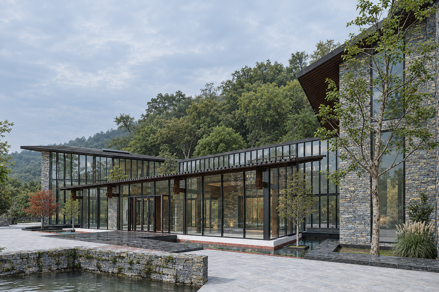 Landscape Facilities along Chetian Lake — 3