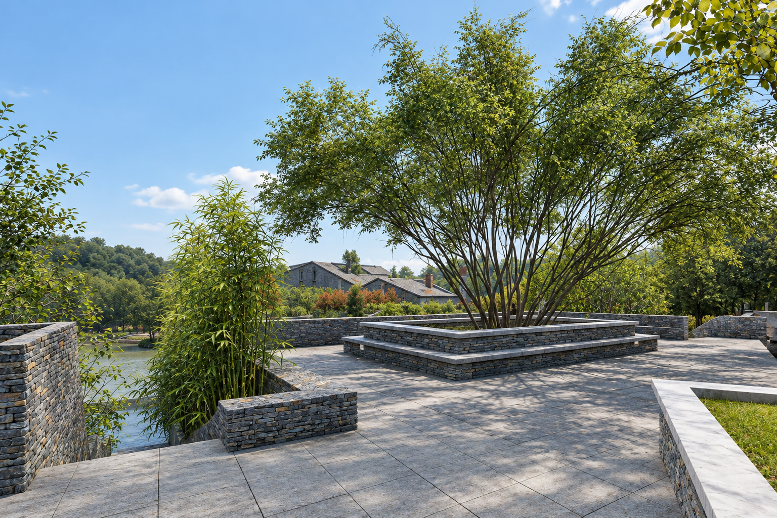 Landscape Facilities along Chetian Lake — 12
