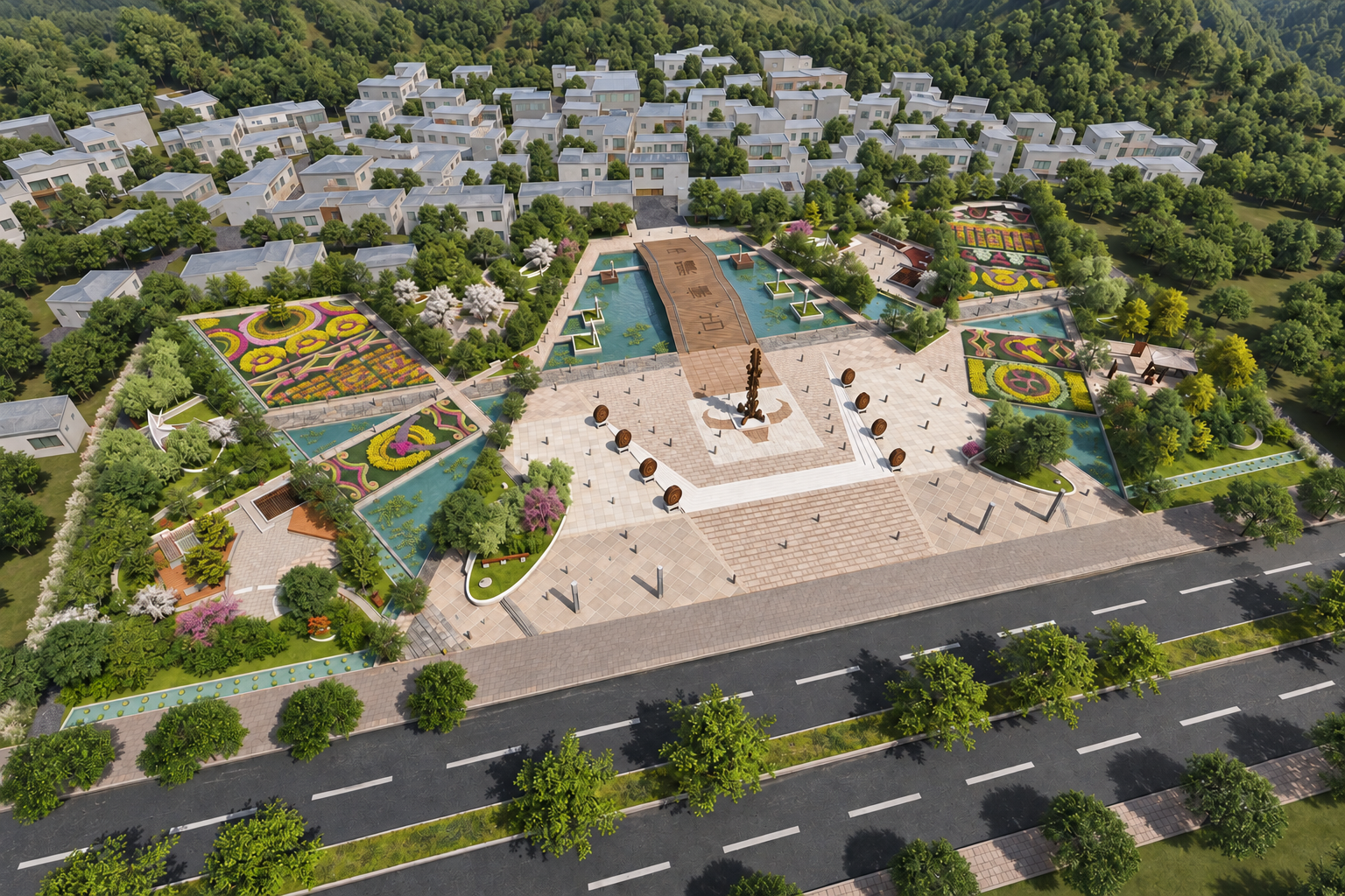 Zhenfeng Longchang Town Landscape Square — 2