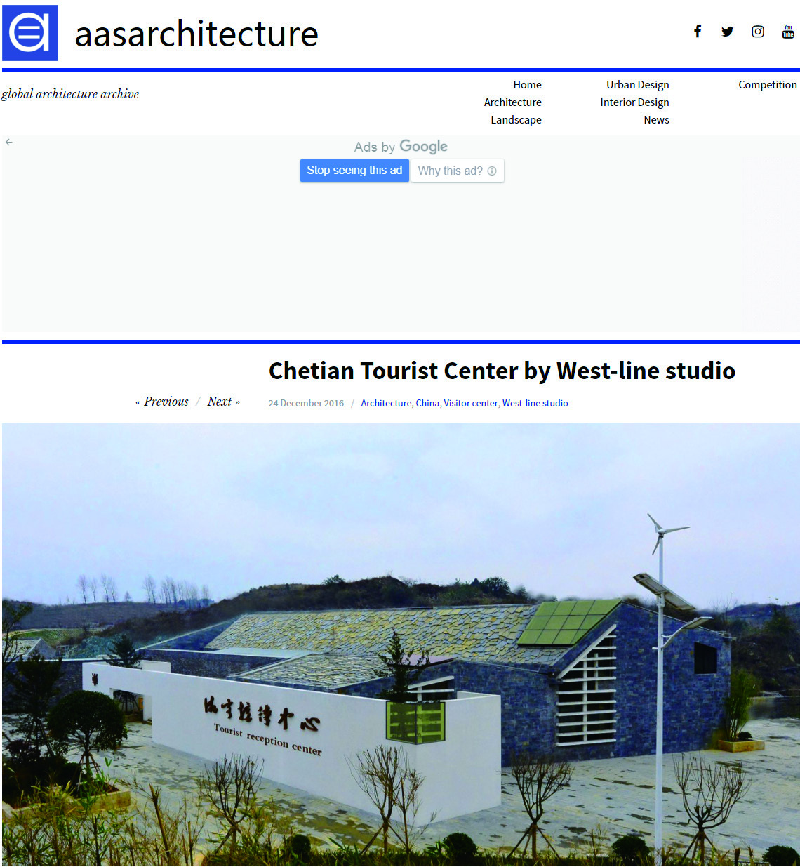 Chetian Tourist Center by West-line studio