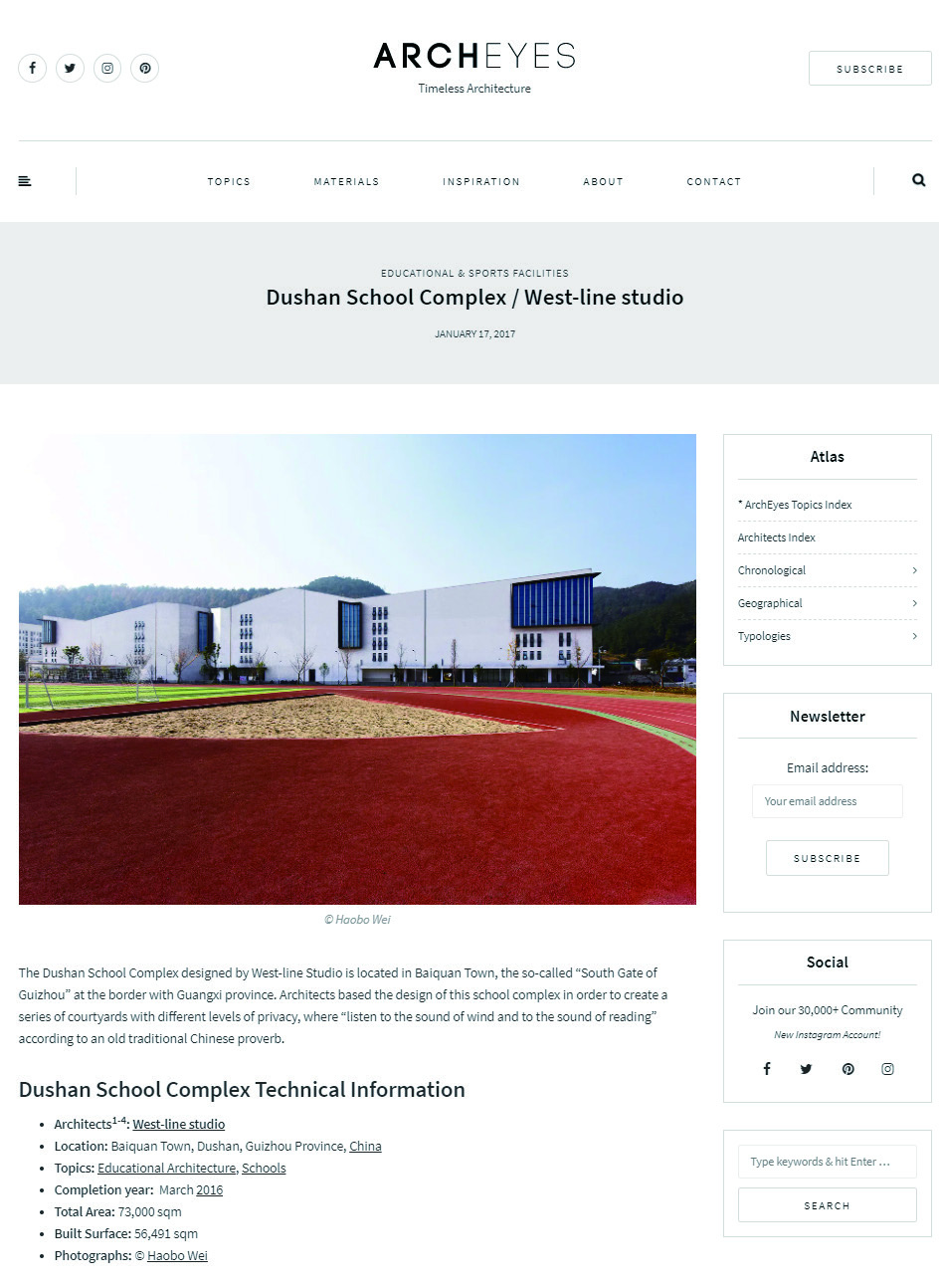Dushan School Complex / West-line studio