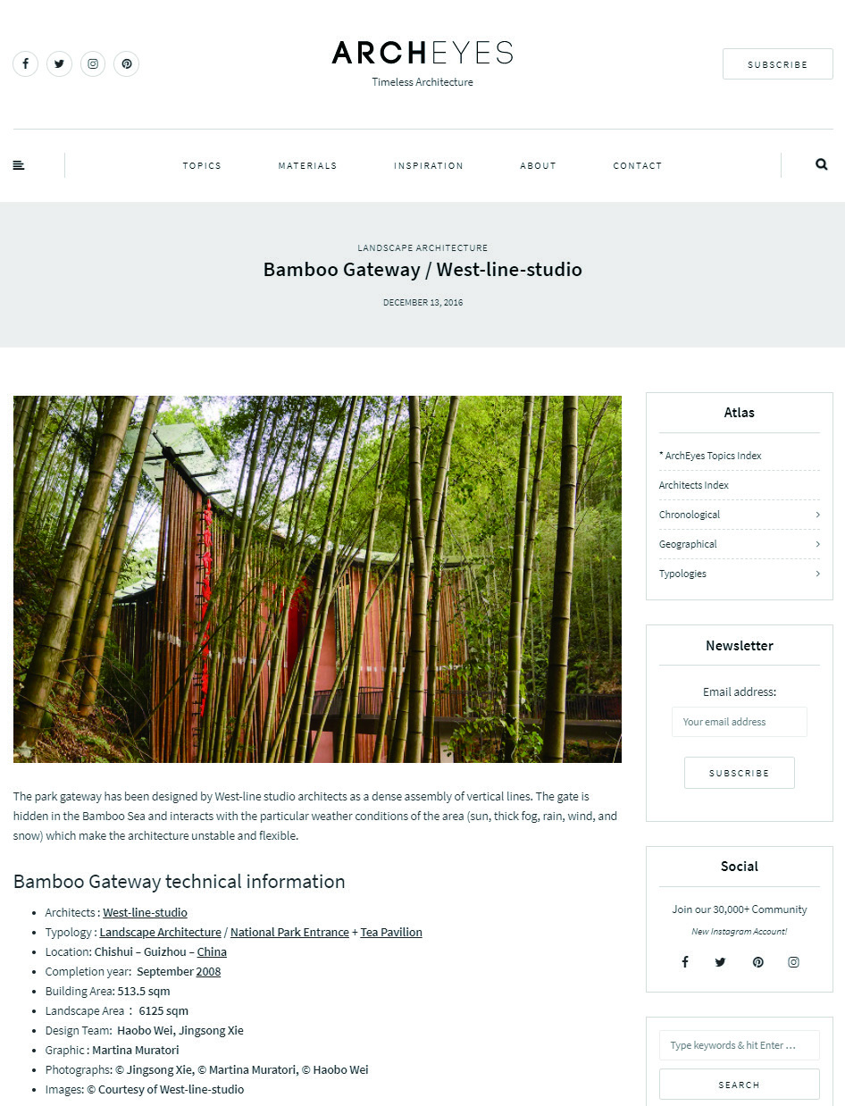 Bamboo Gateway / West-line-studio