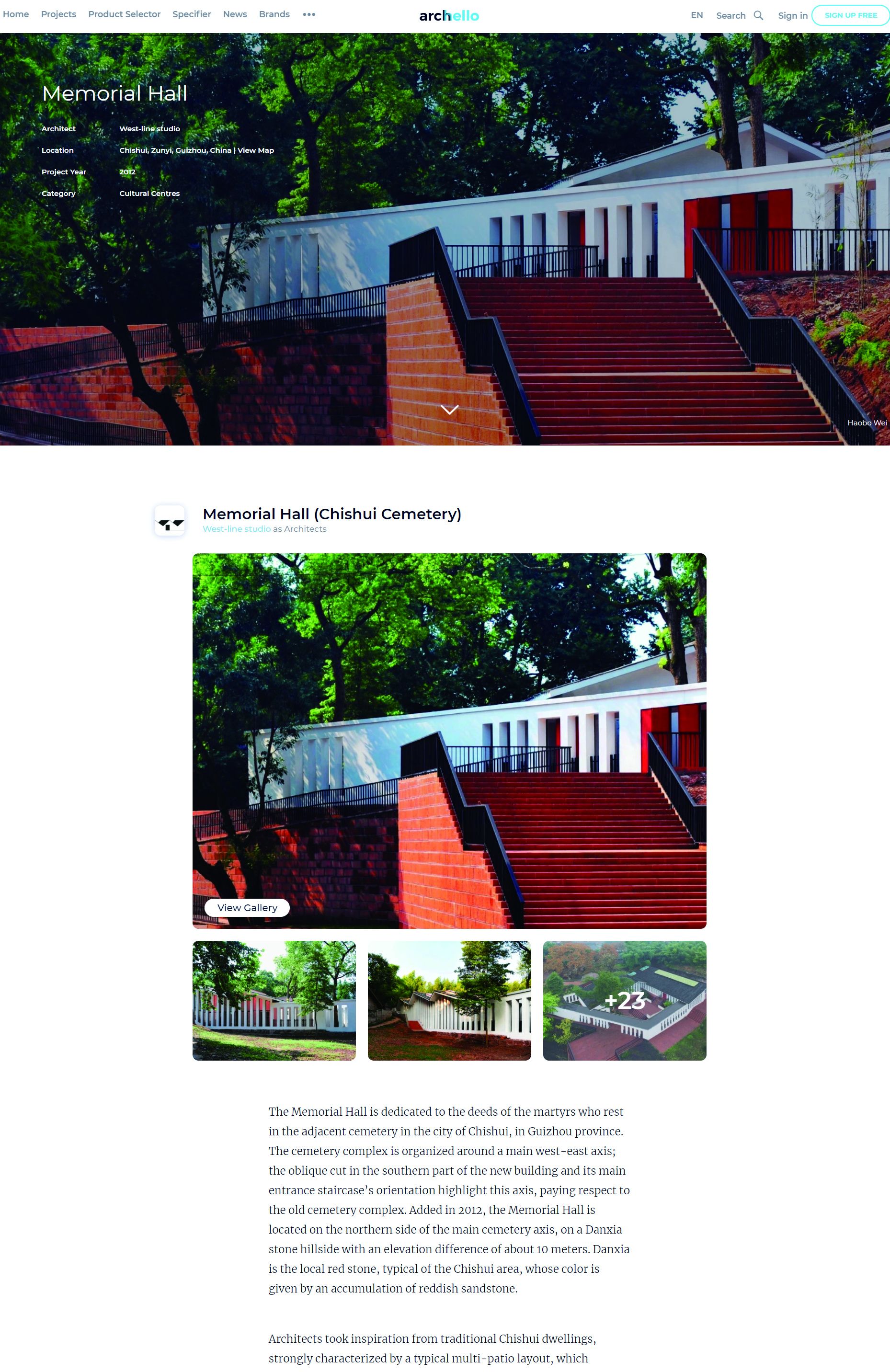 Memorial Hall (Chishui Cemetery)