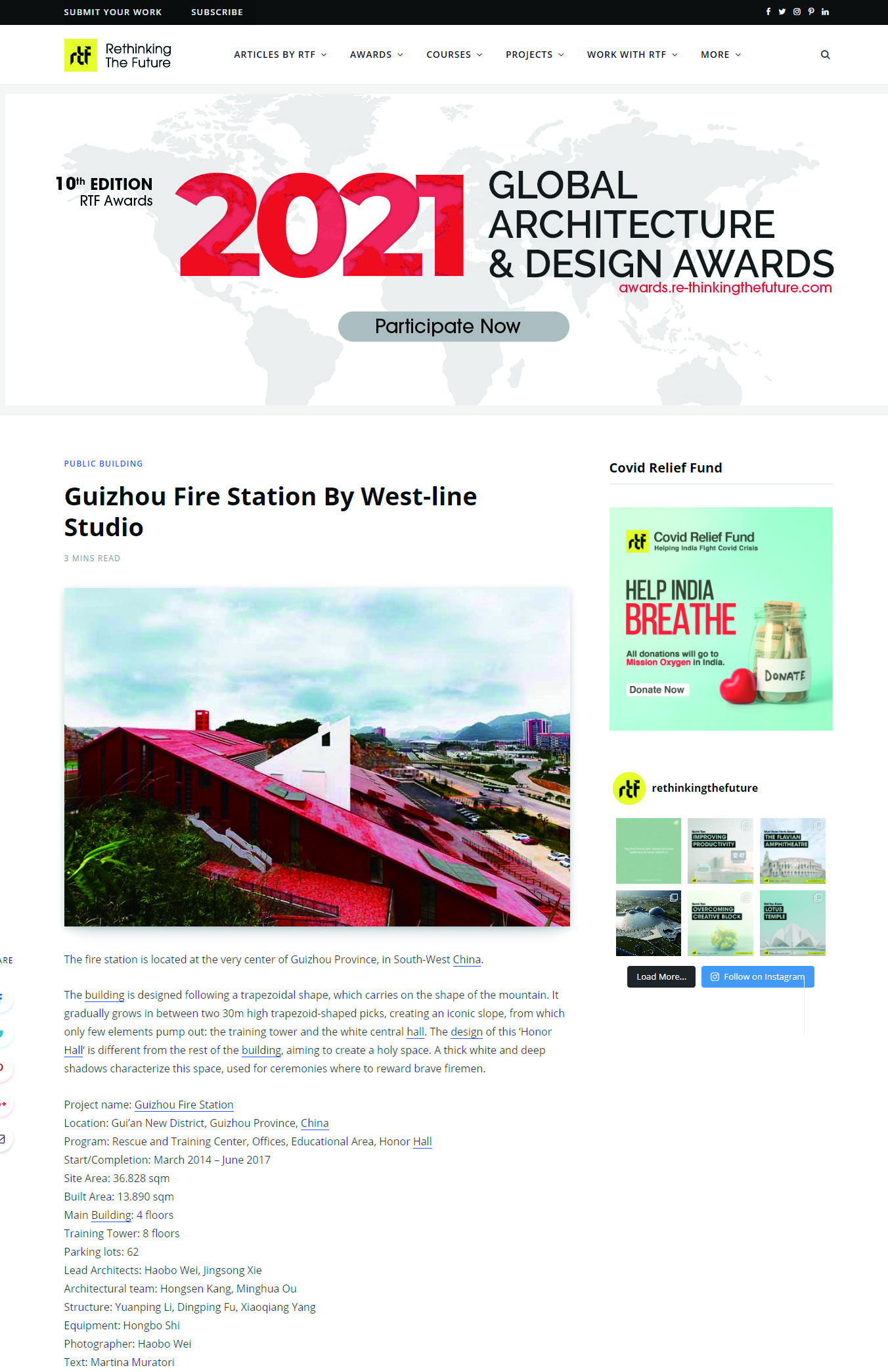 Guizhou Fire Station By West-line Studio