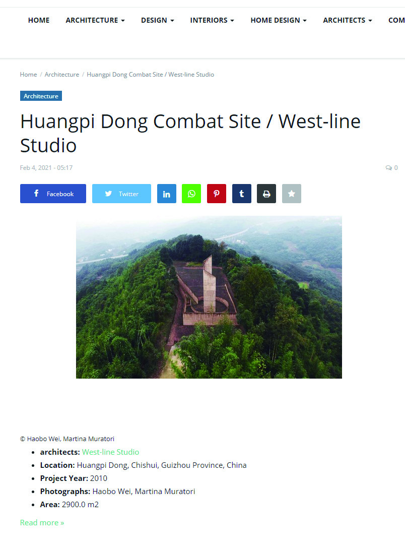 Huangpi Dong Combat Site / West-line Studio