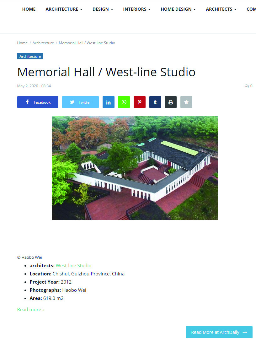 Memorial Hall / West-line Studio