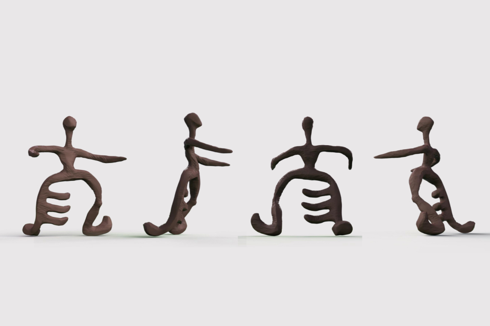 Shuishu Script Square Sculpture — 5