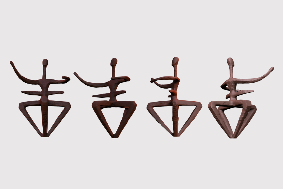 Shuishu Script Square Sculpture — 7