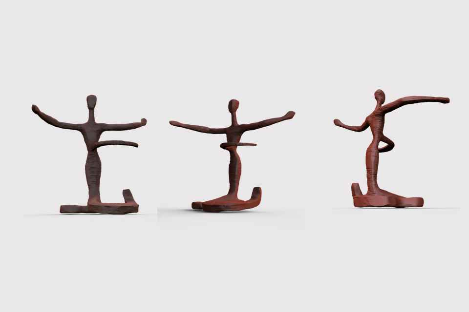 Shuishu Script Square Sculpture — 8