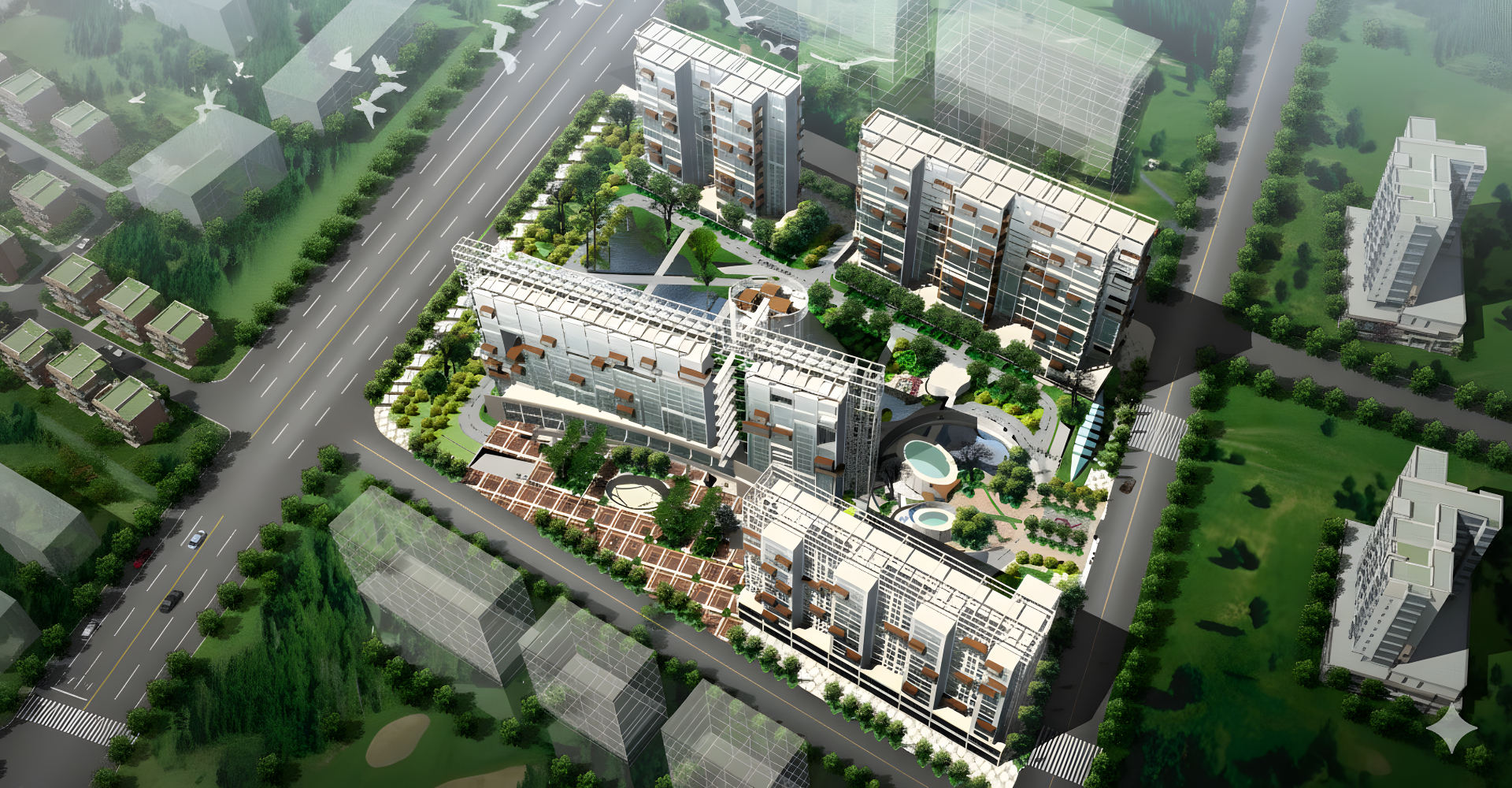Wanboyuan Garden High-Rise Apartments in Shijiazhuang — 1