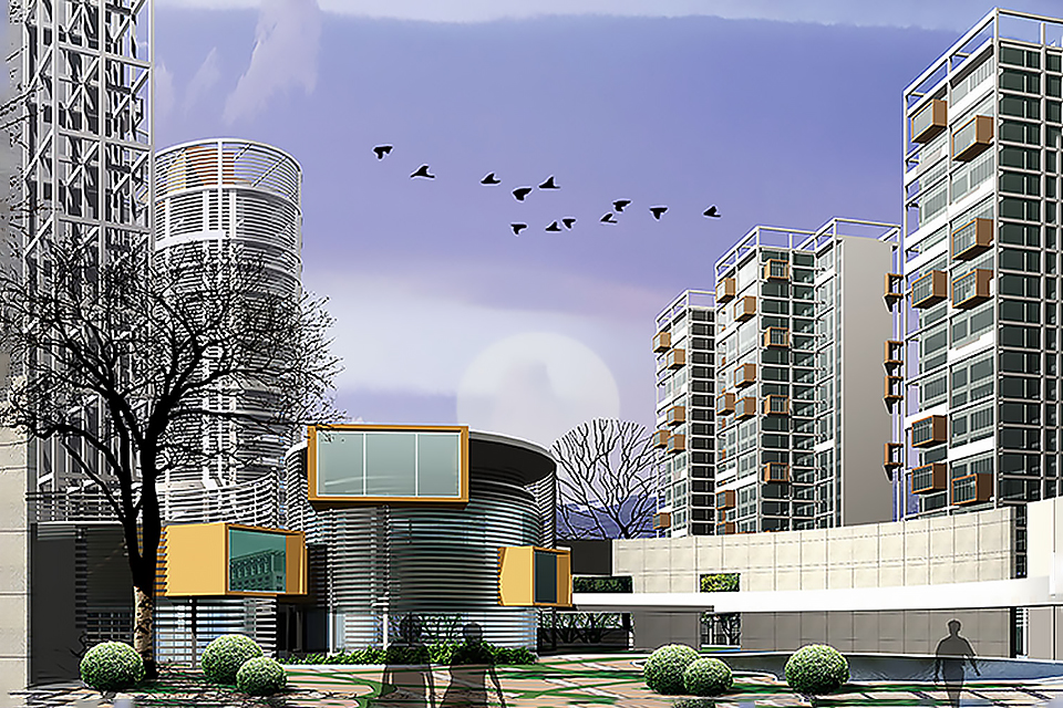 Wanboyuan Garden High-Rise Apartments in Shijiazhuang — 2