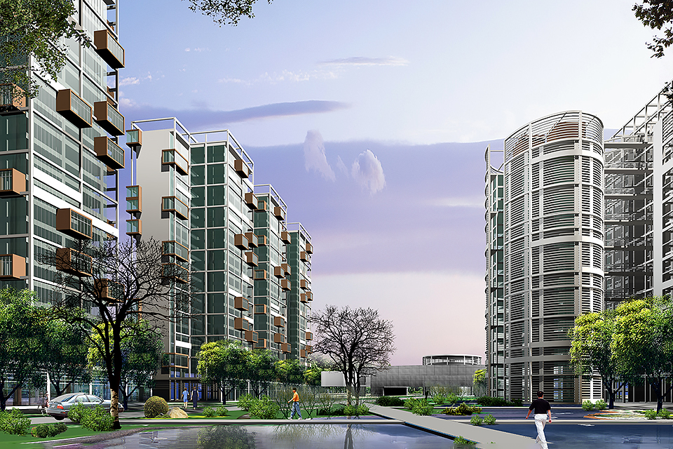Wanboyuan Garden High-Rise Apartments in Shijiazhuang — 3