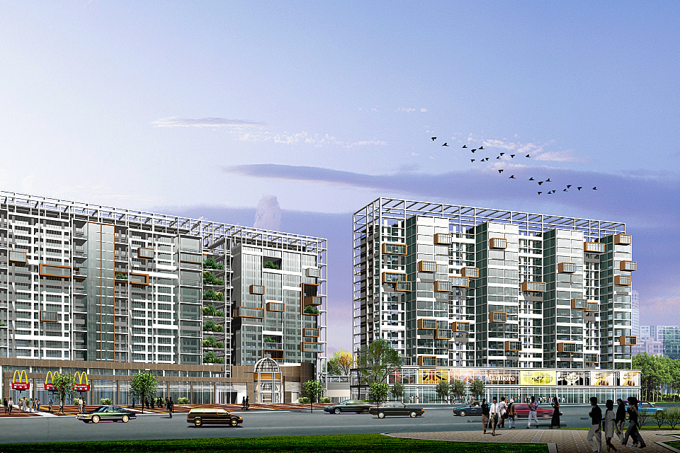 Wanboyuan Garden High-Rise Apartments in Shijiazhuang — 4