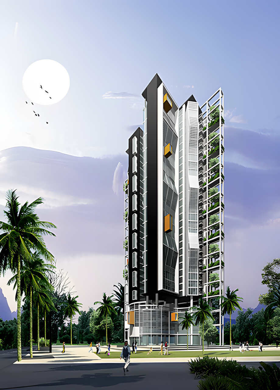 Water & Cloud Residential Tower in Nanning — 1