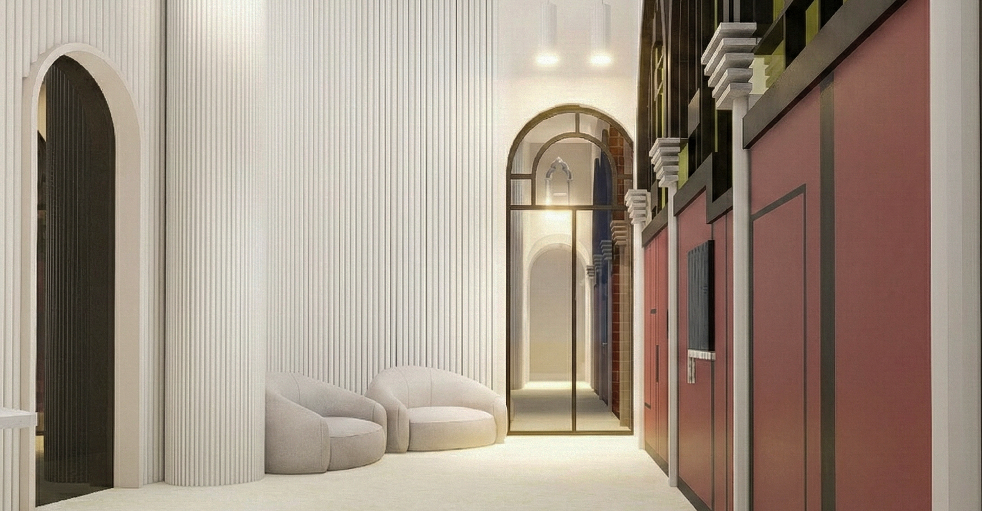 INDOOR-Manhattan Edenview Garden High-Rise Complex Lobby — 1