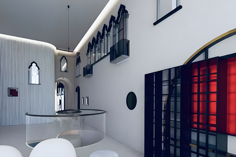INDOOR-Manhattan Edenview Garden High-Rise Complex Lobby — 5