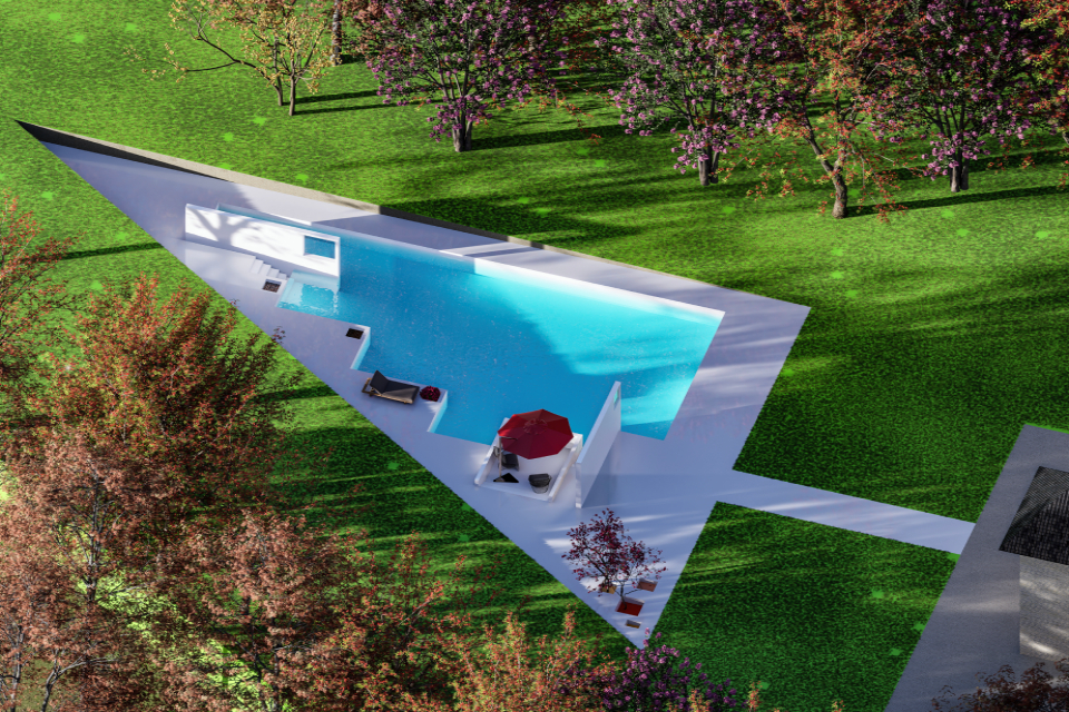 Residential Landscape Swimming Pool, John Creek ,Georgia — 2