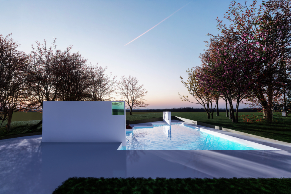 Residential Landscape Swimming Pool, John Creek ,Georgia — 3