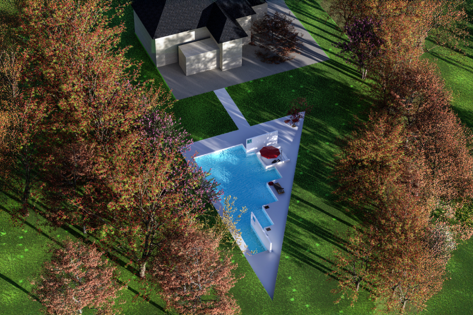 Residential Landscape Swimming Pool, John Creek ,Georgia — 5