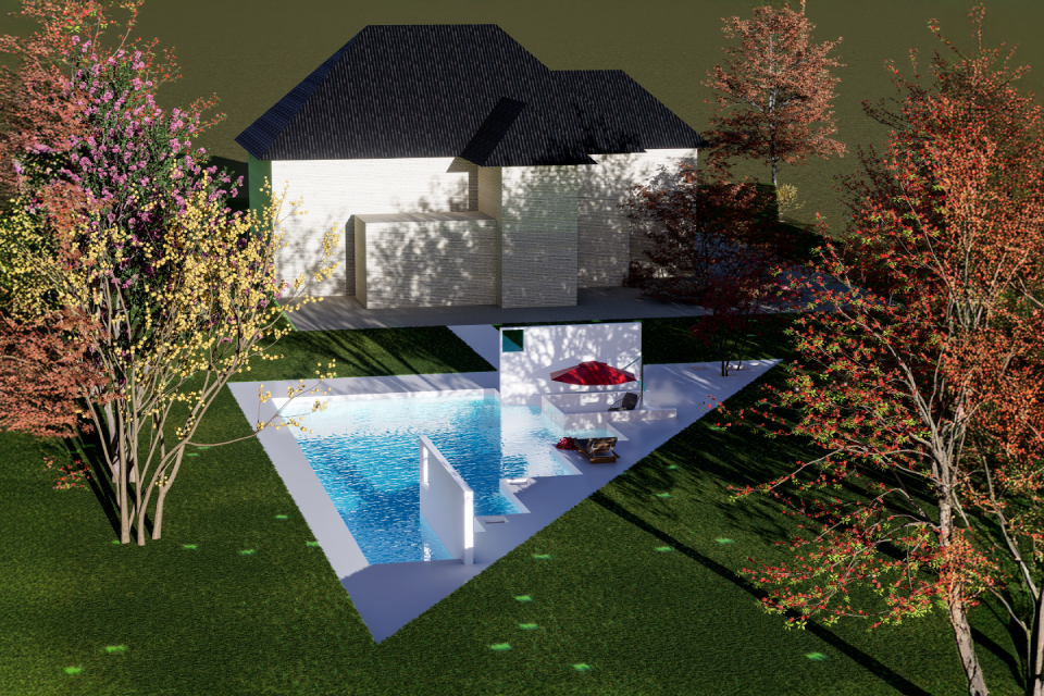Residential Landscape Swimming Pool, John Creek ,Georgia — 6