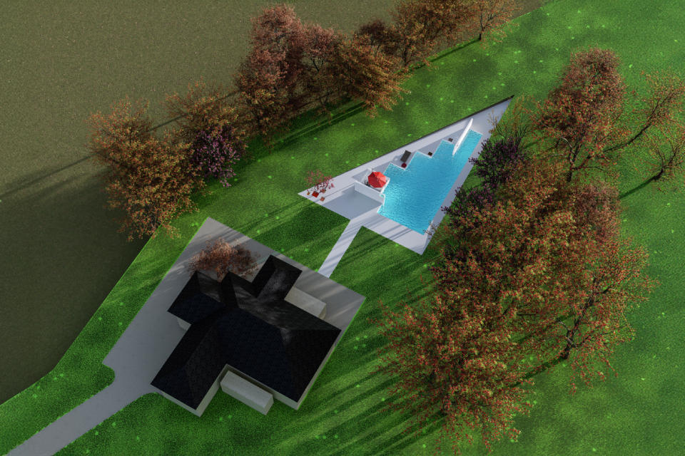 Residential Landscape Swimming Pool, John Creek ,Georgia — 7