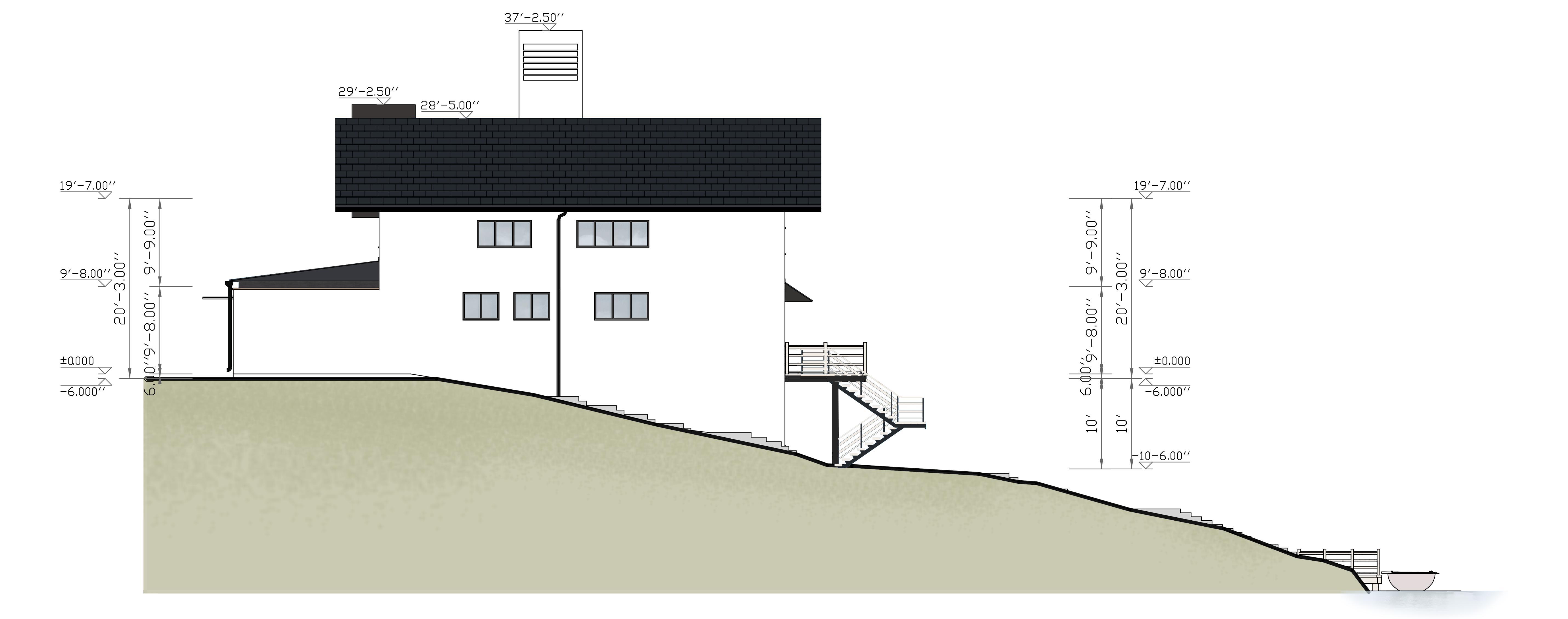 Type A — east elevation, white palette