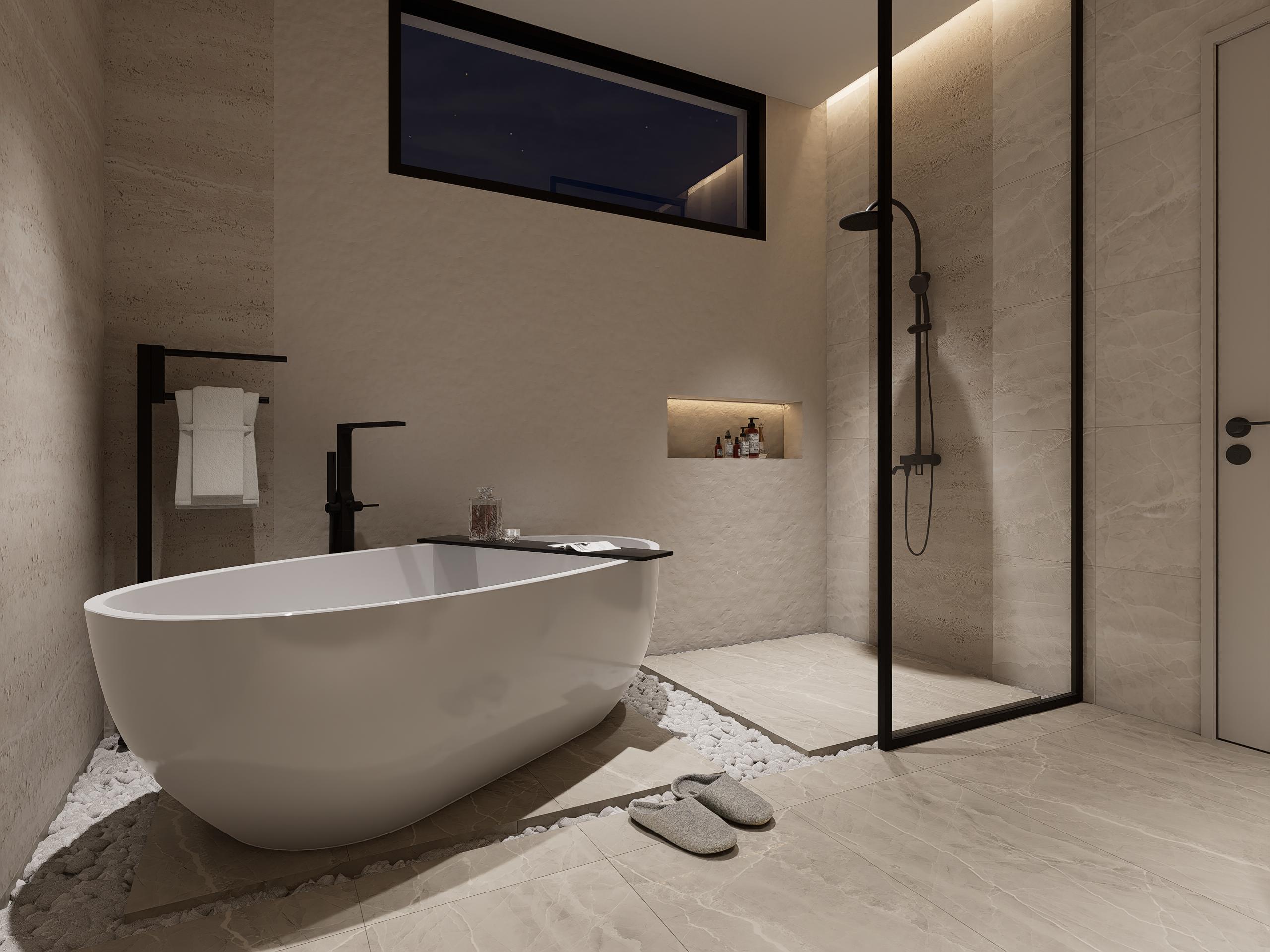 Type A — primary bathroom