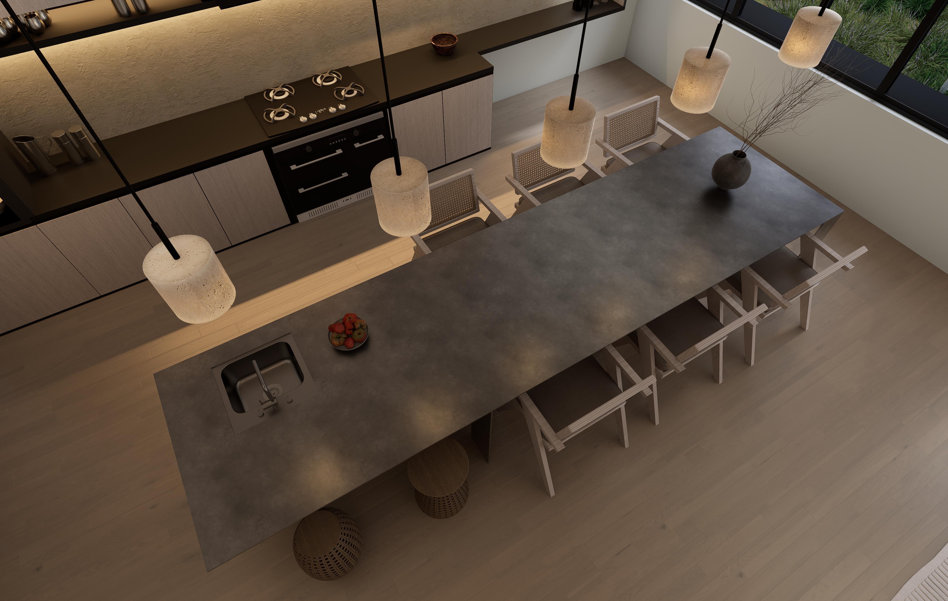 Type B — kitchen and dining area