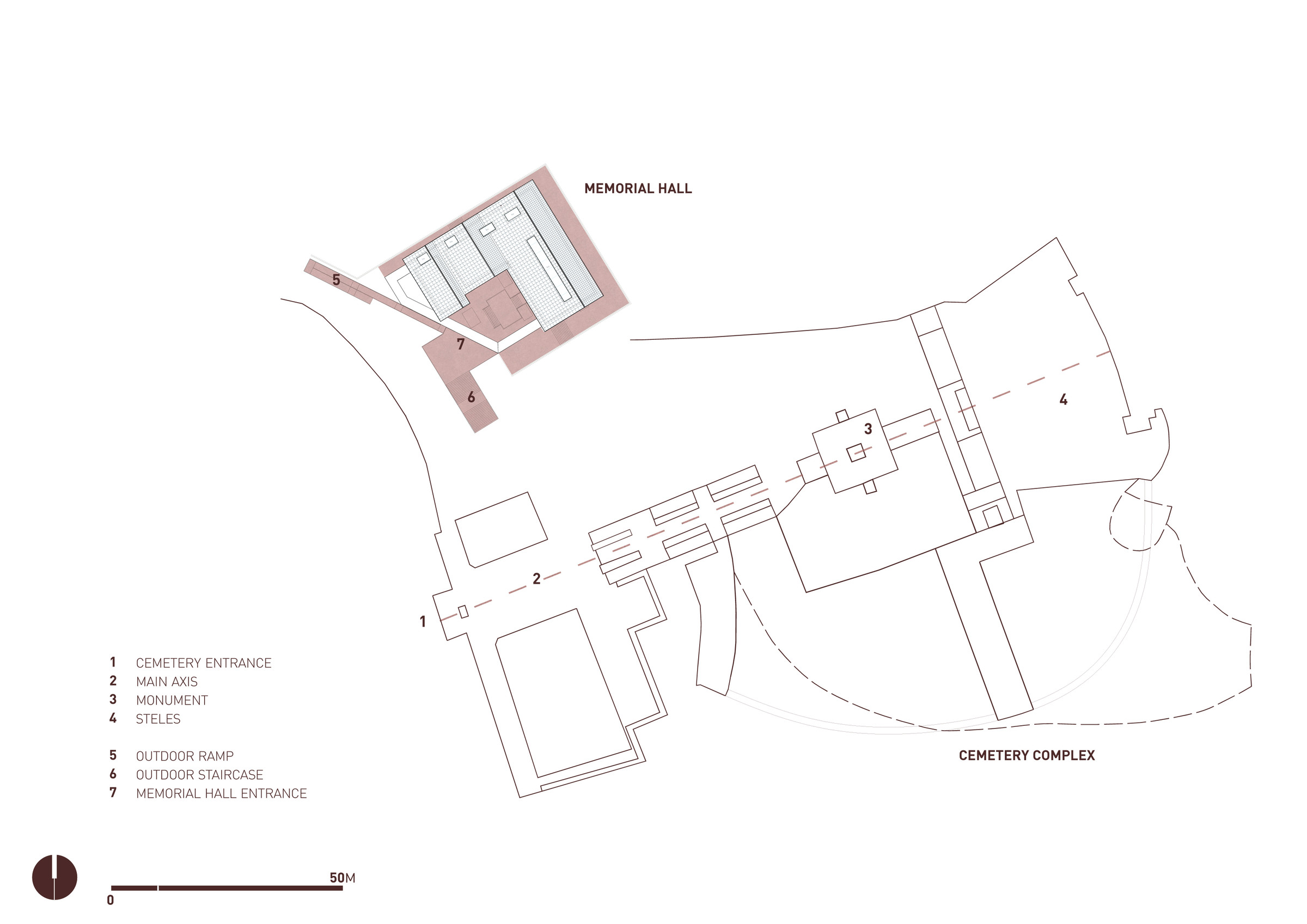 Site plan — simplified ground