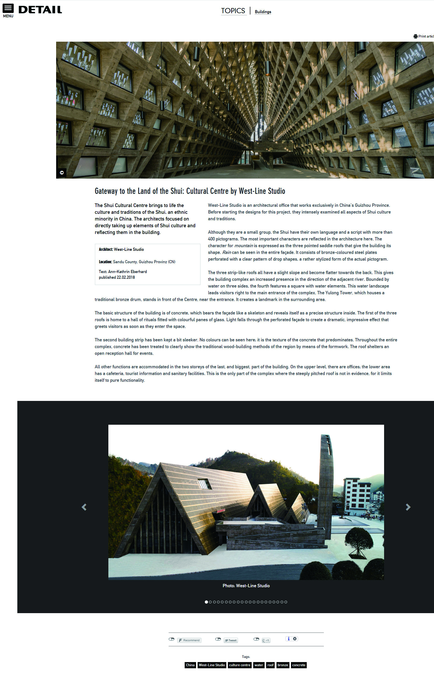 Gateway to the Land of the Shui: Cultural Centre by West-Line Studio