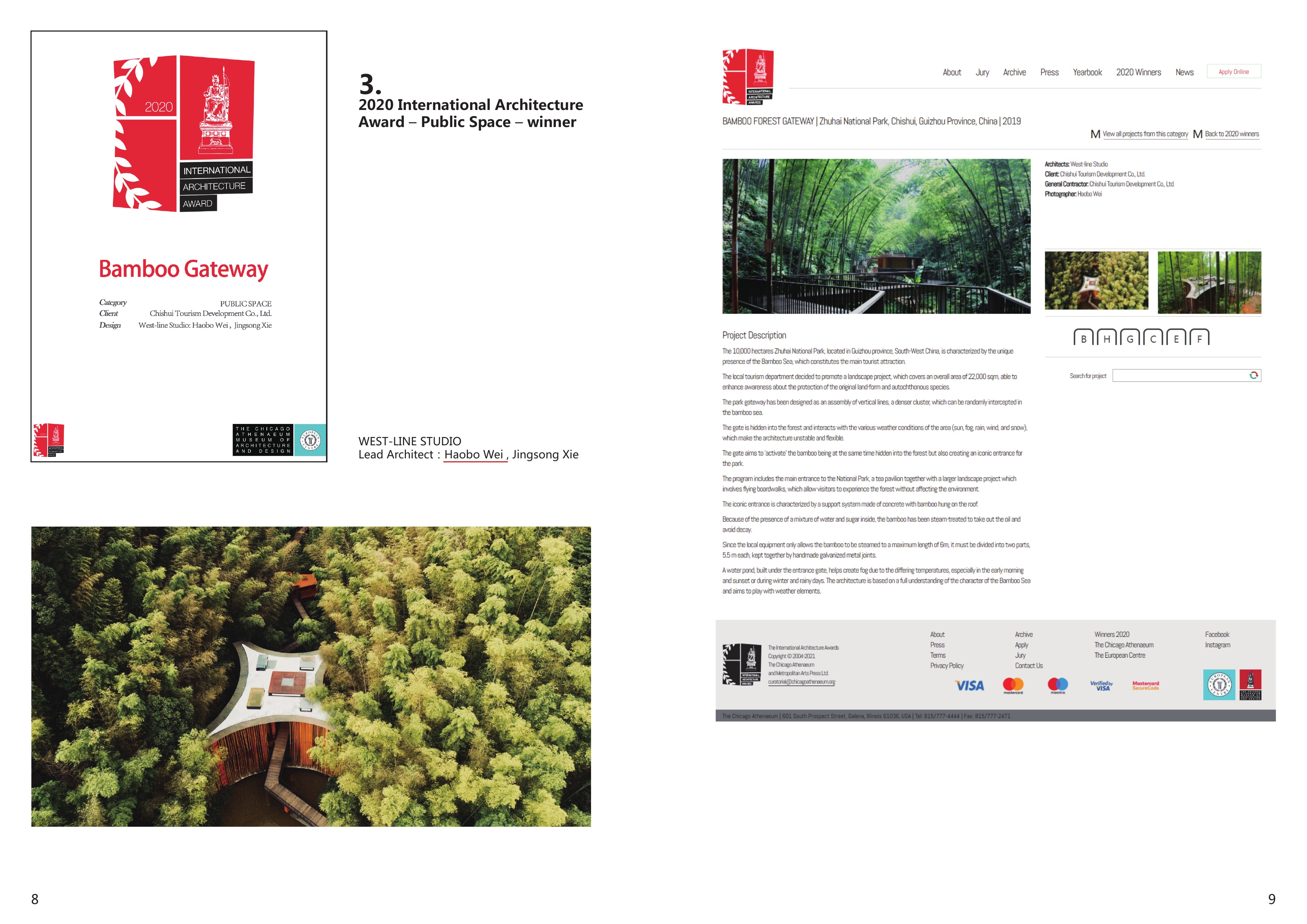 International Architecture Award 2020 — Bamboo Gateway