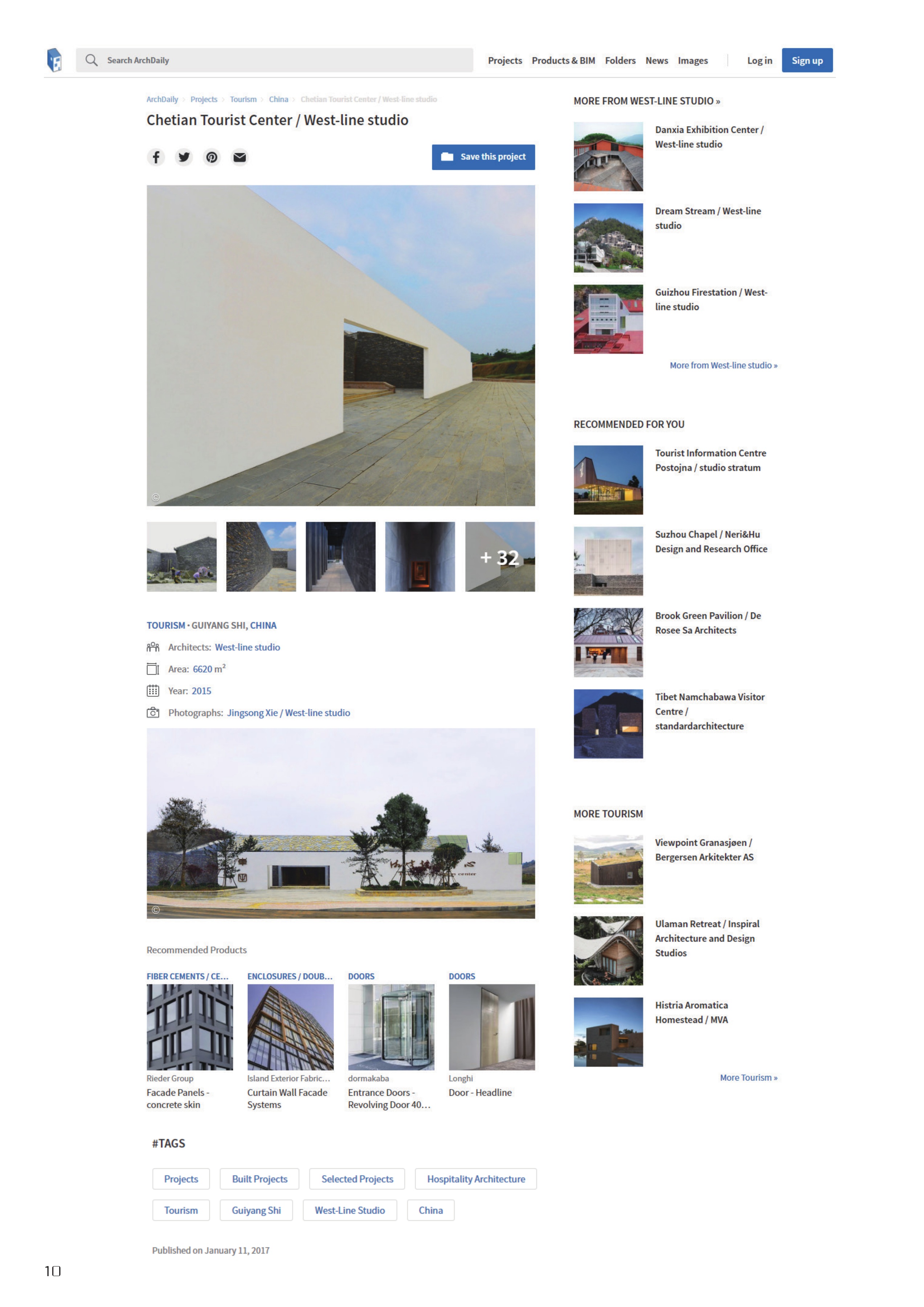 Chetian Tourist Center / West-line studio