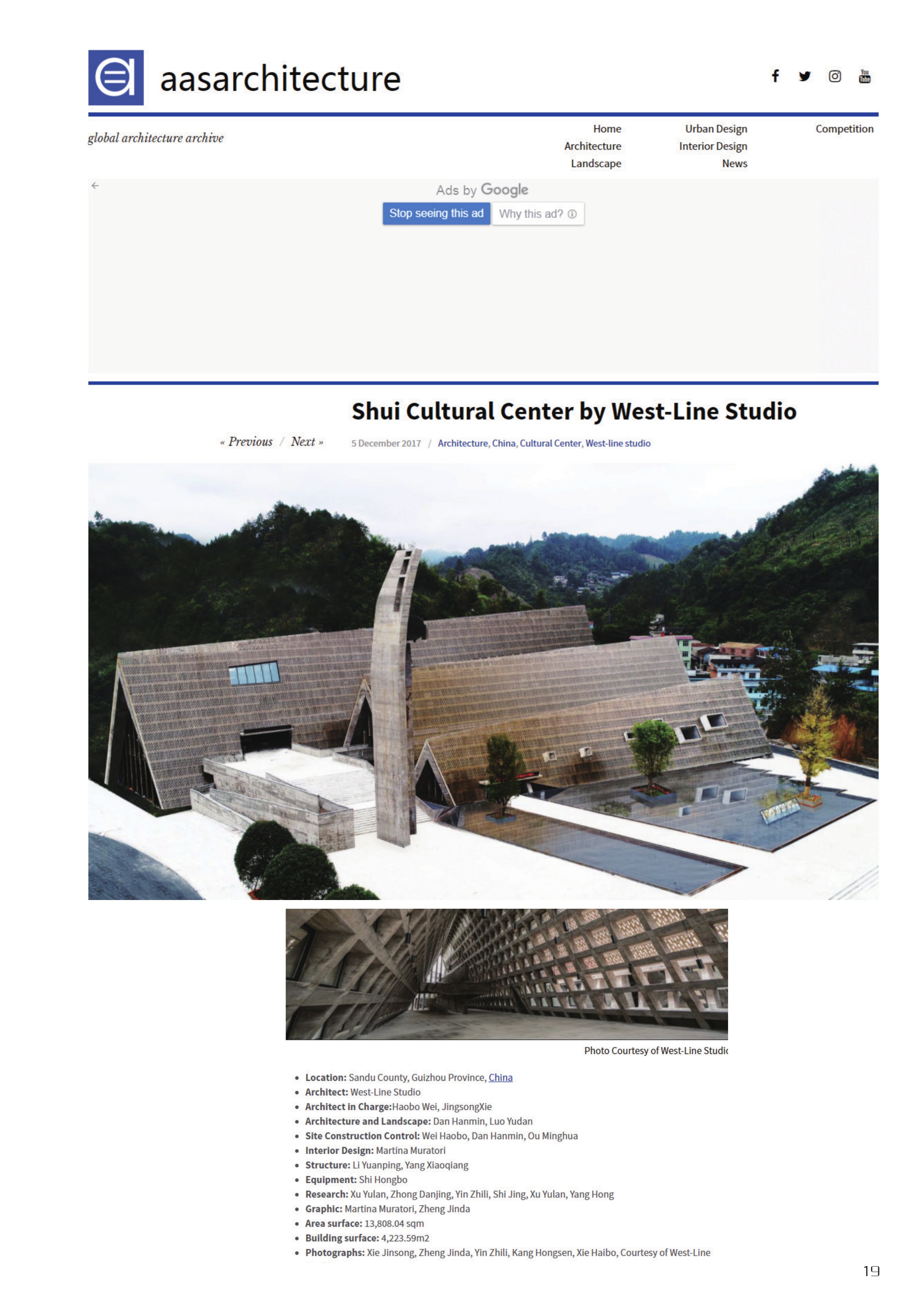 Shui Cultural Center by West-Line Studio