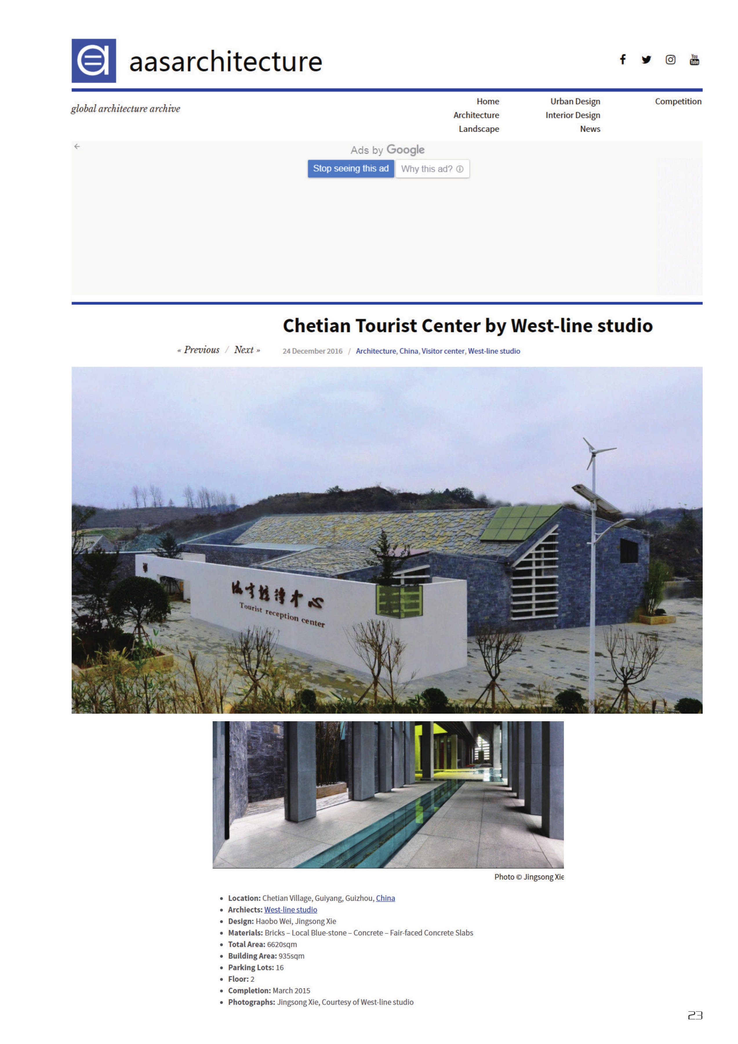 Chetian Tourist Center by West-line studio