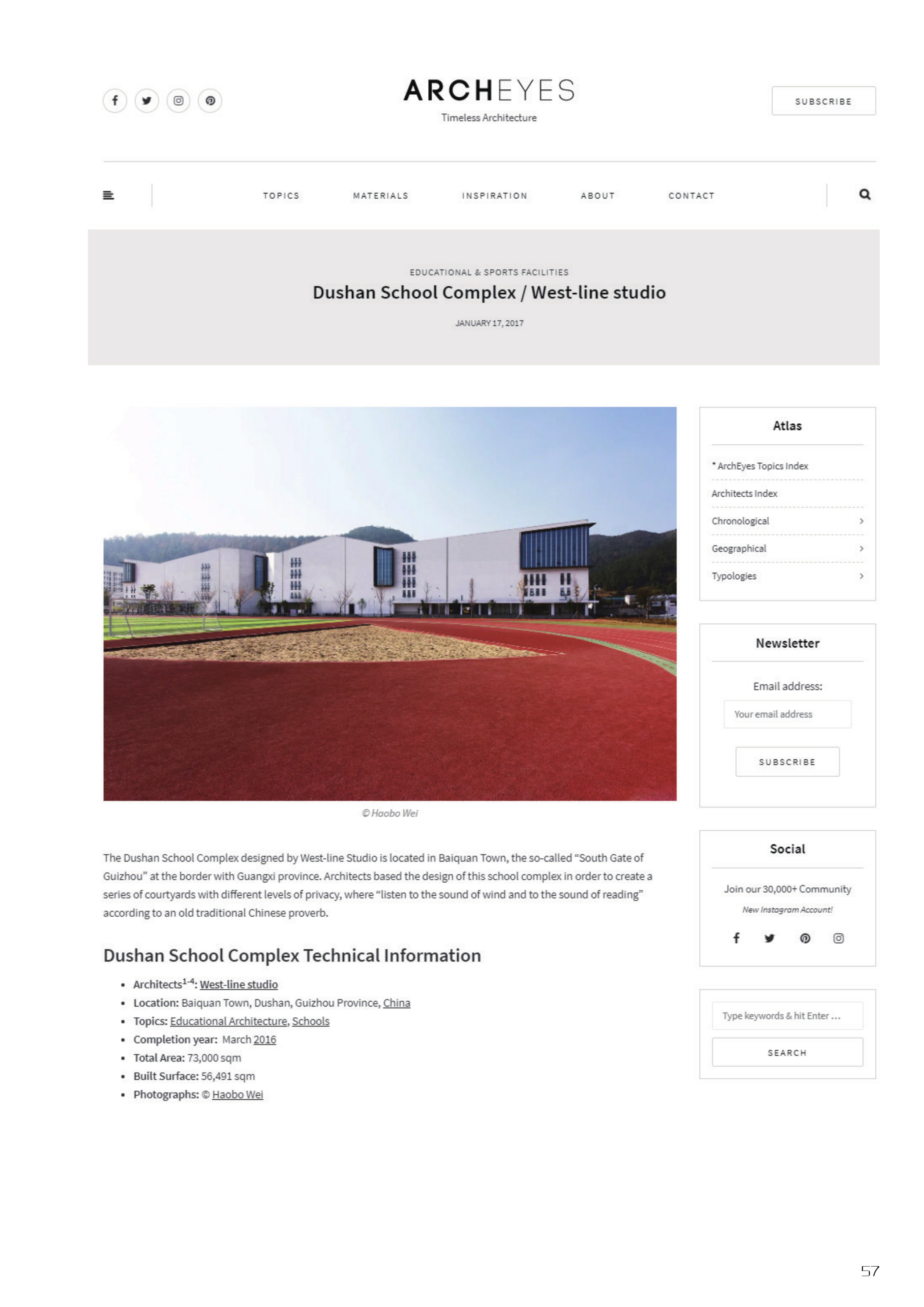 Dushan School Complex / West-line studio