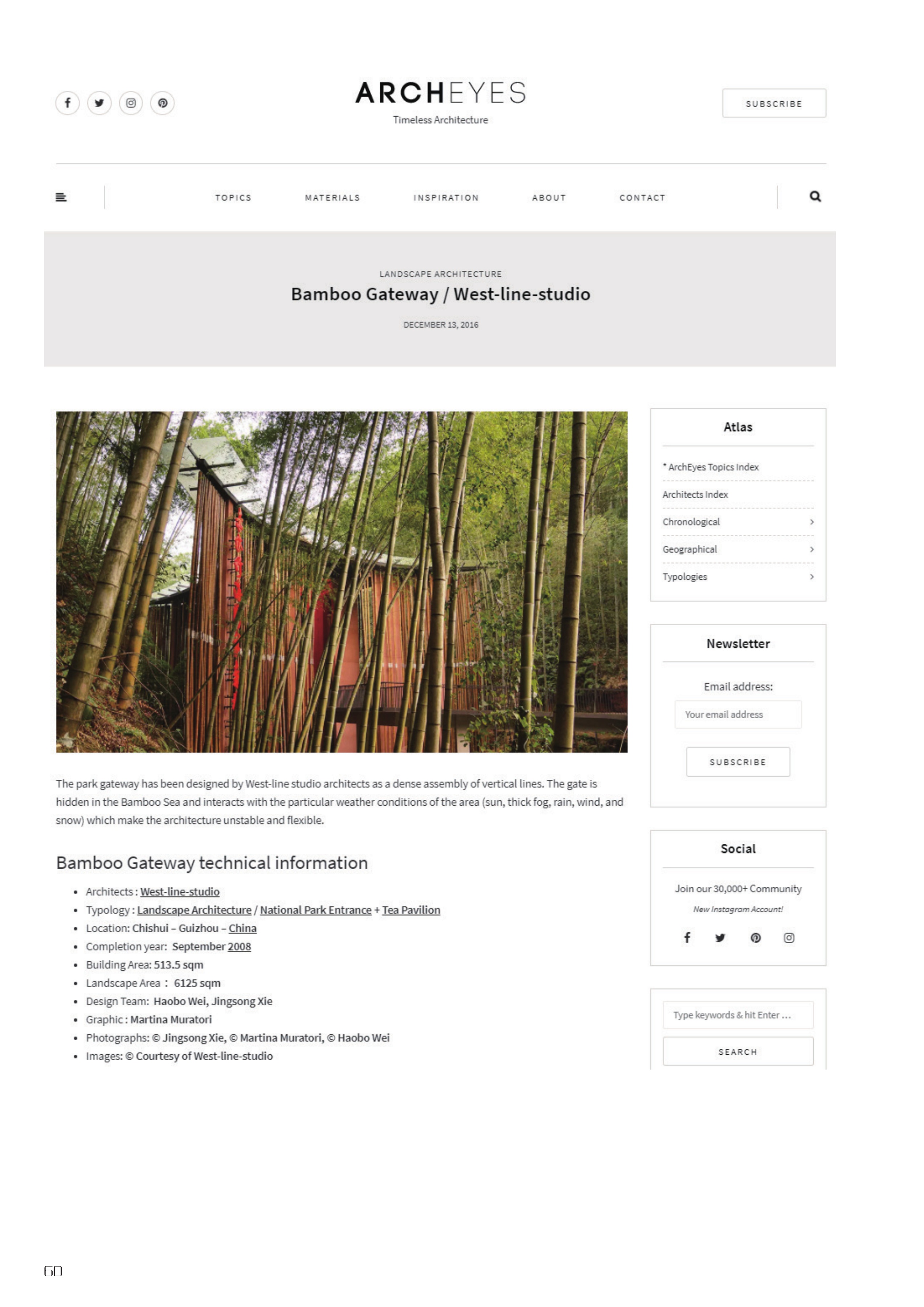 Bamboo Gateway / West-line-studio