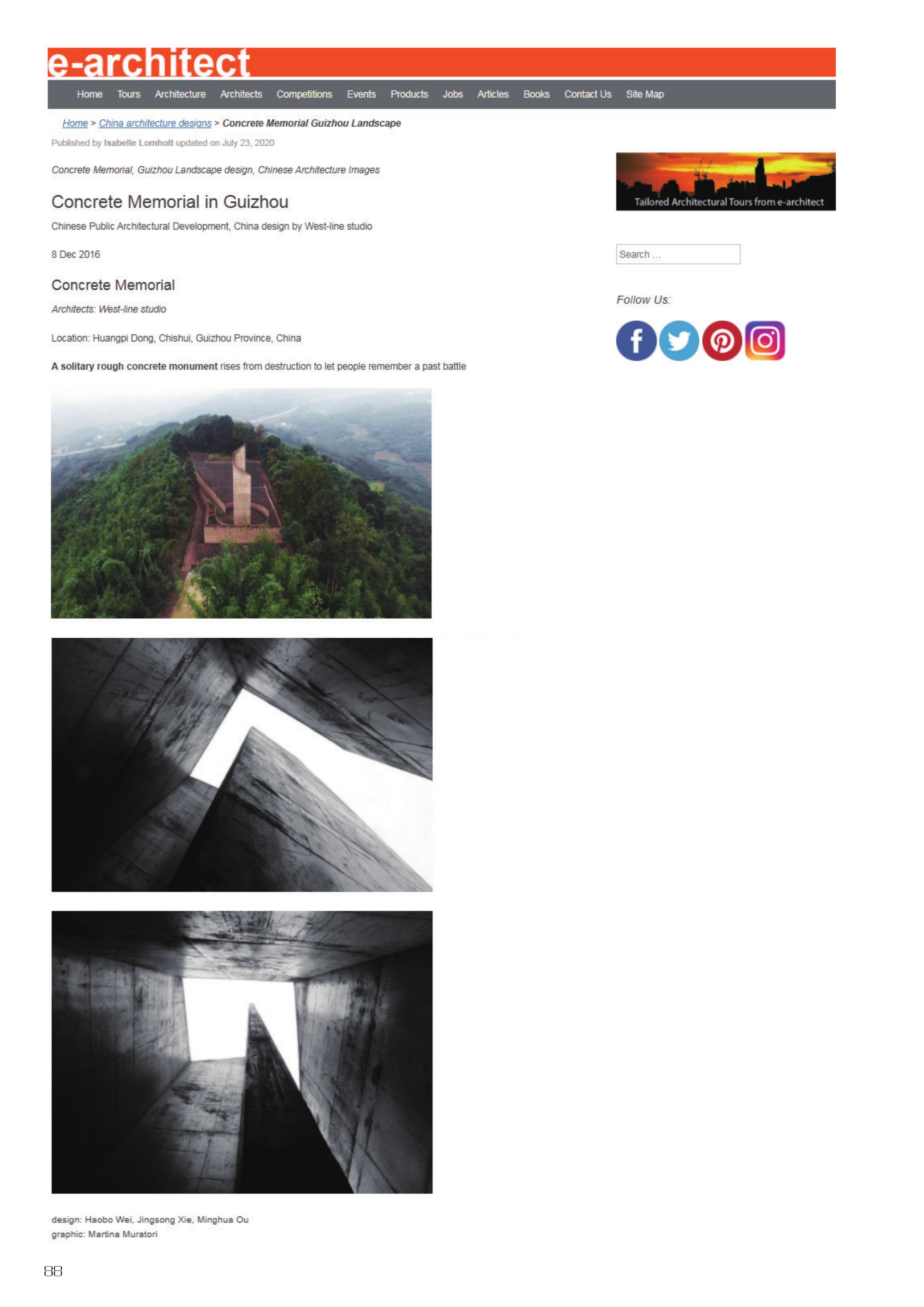 Concrete Memorial in Guizhou