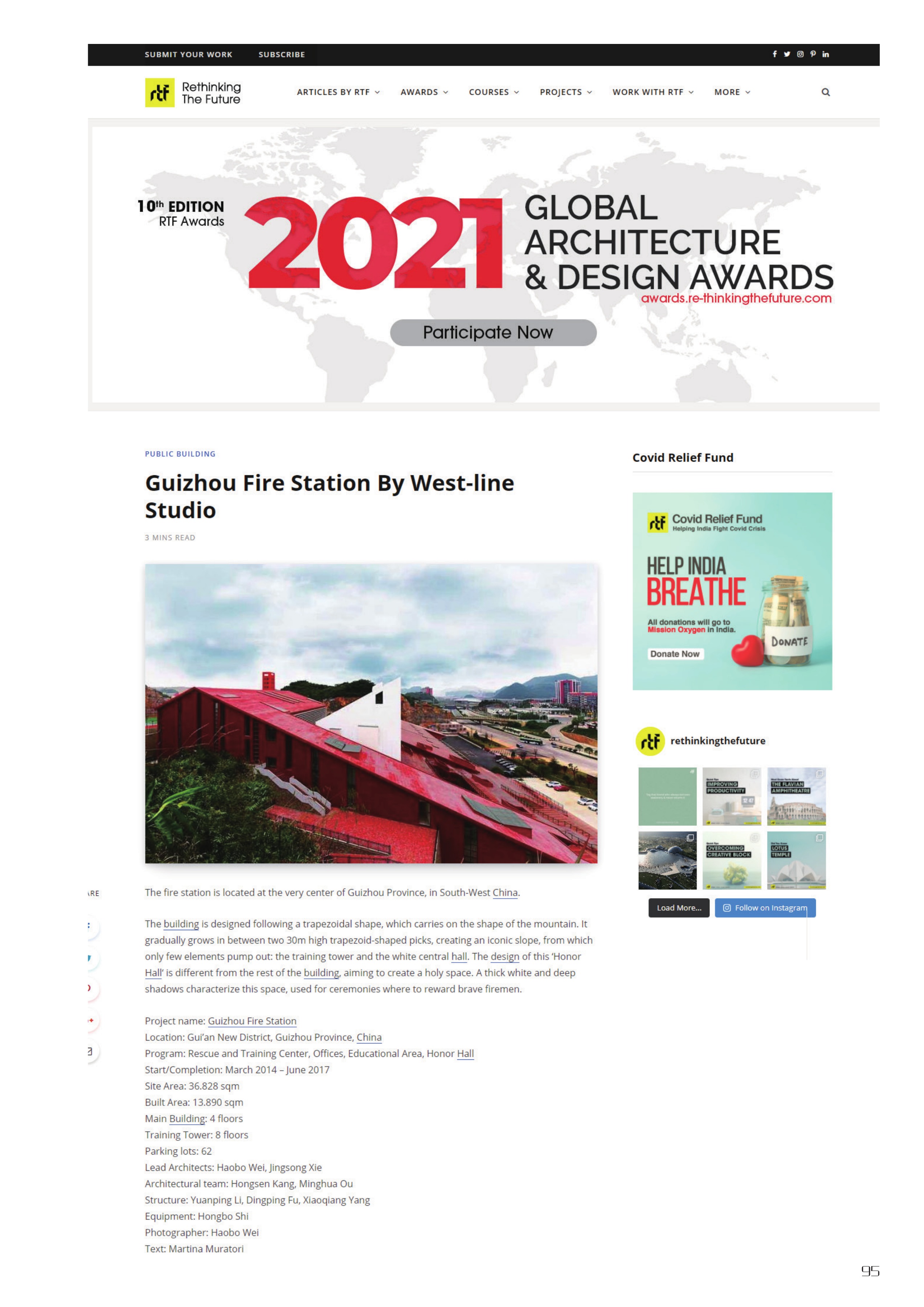 Guizhou Fire Station By West-line Studio