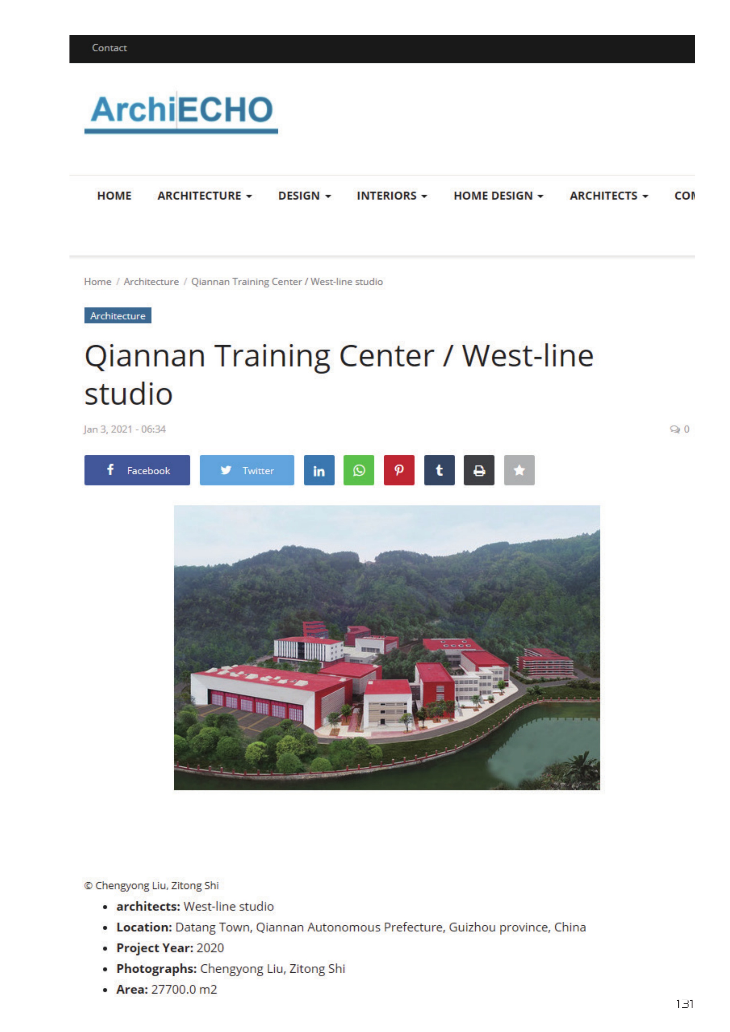 Qiannan Training Center / West-line studio