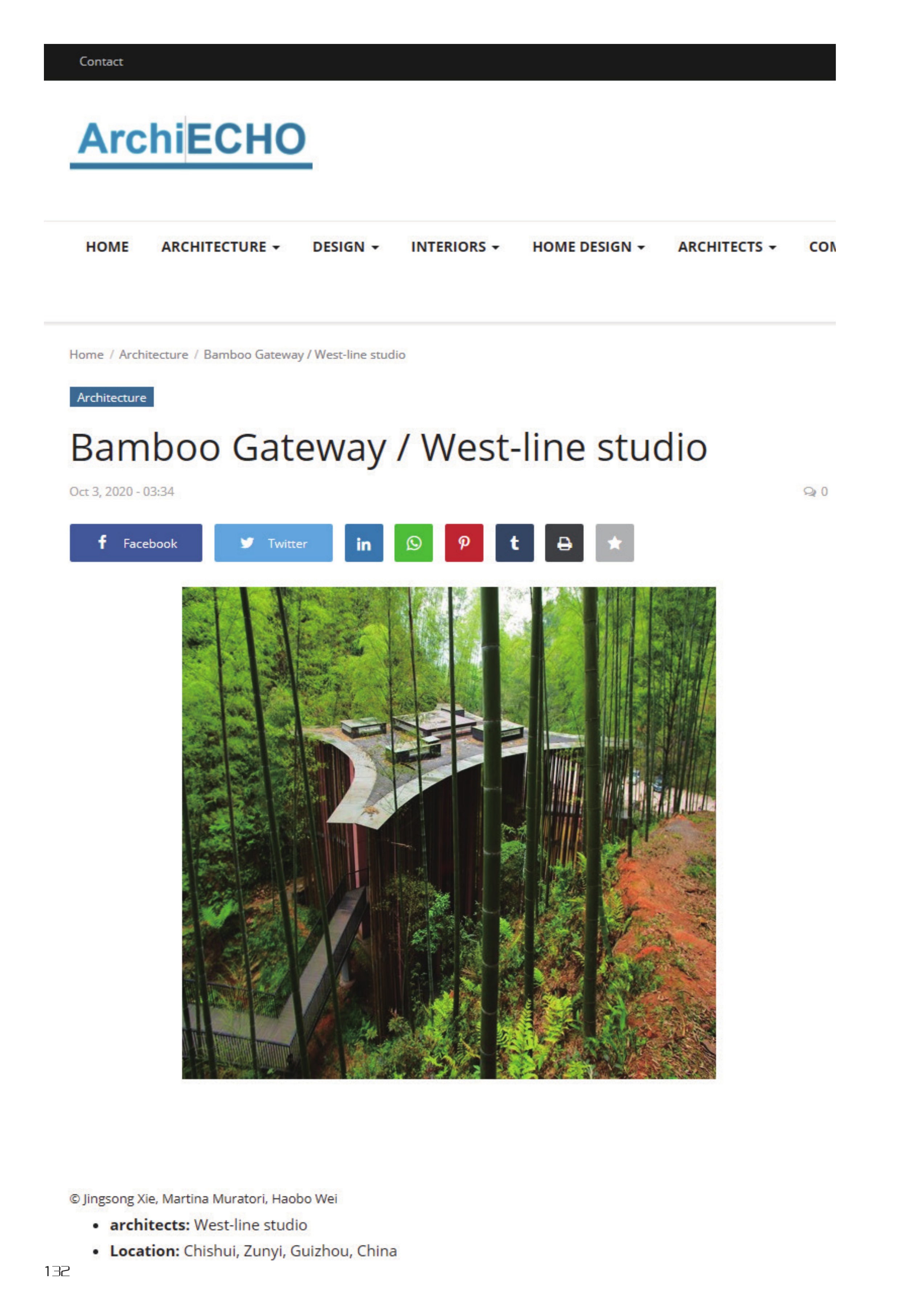 Bamboo Gateway / West-line studio