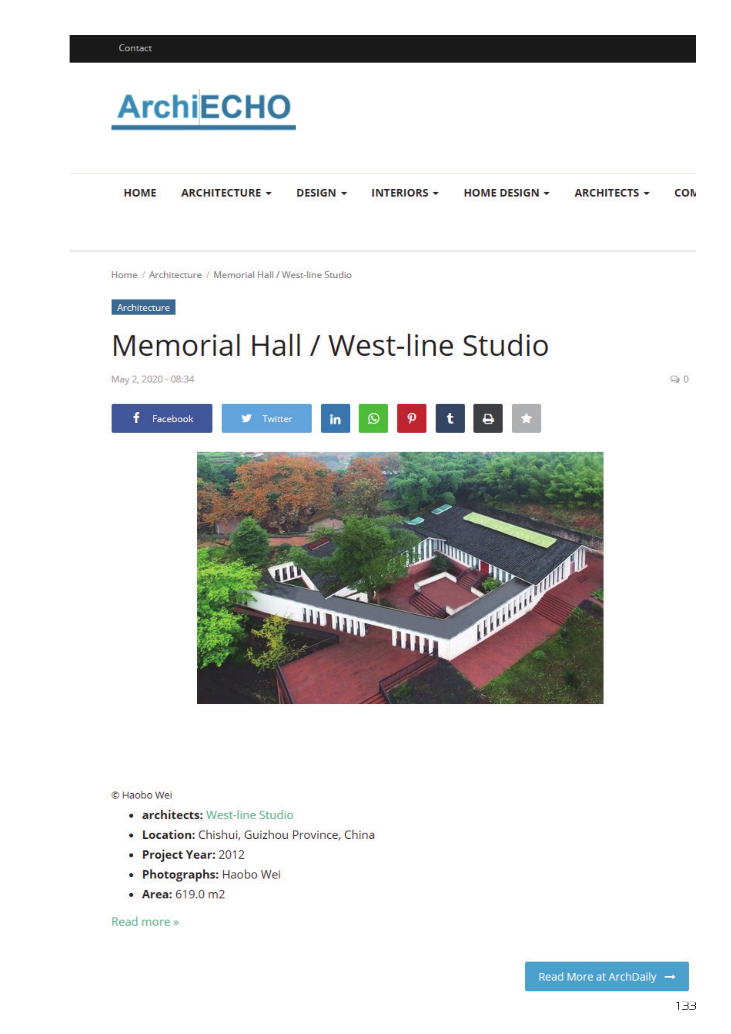 Memorial Hall / West-line Studio
