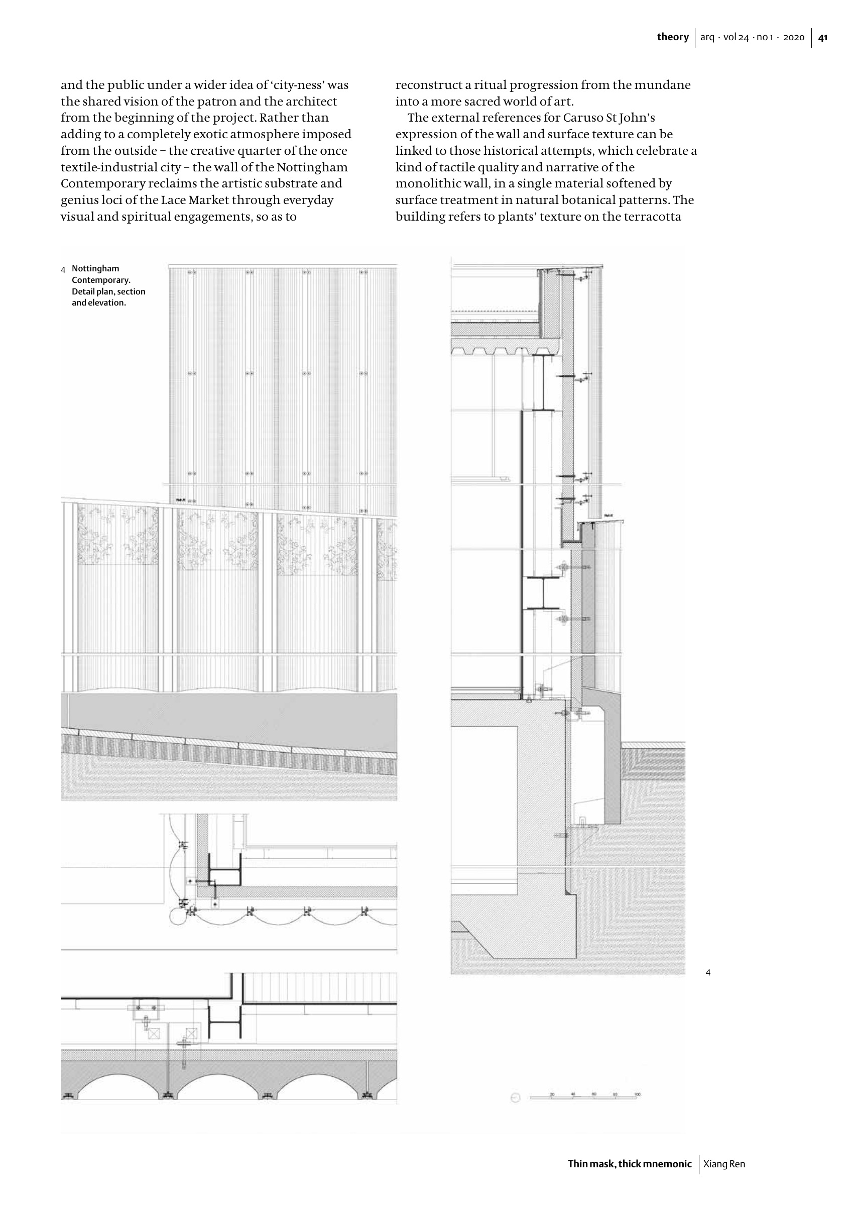 Thin mask, thick mnemonic: the idea of the wall and genius loci in two contemporary buildings