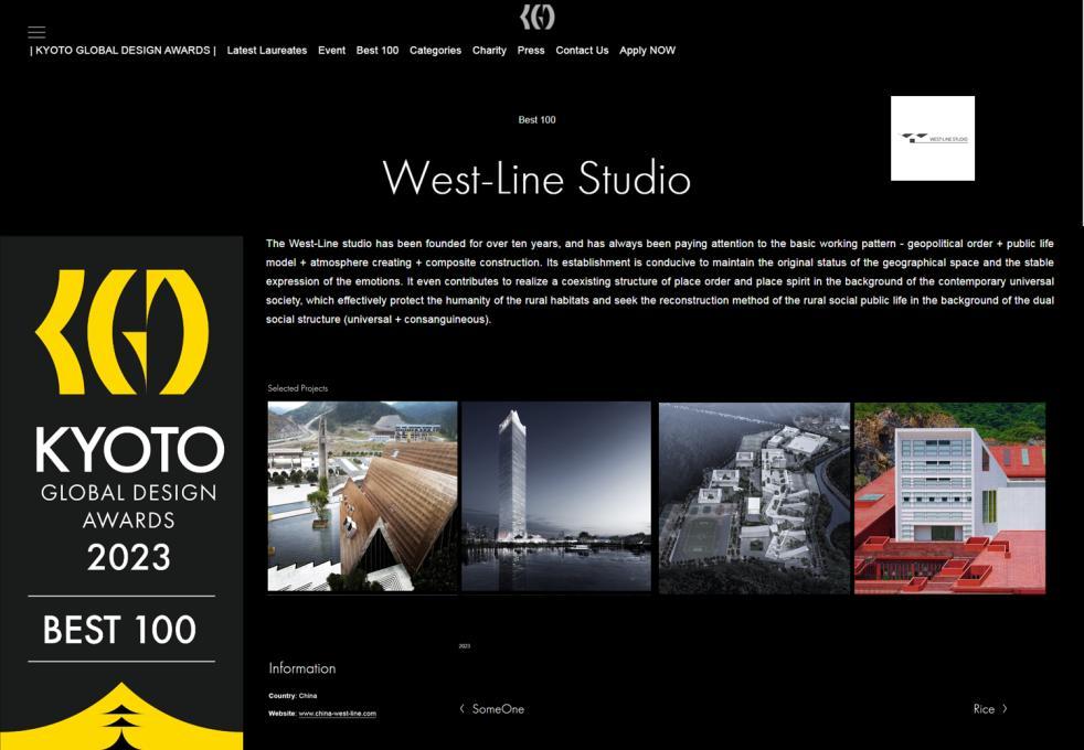 Kyoto Global Design Awards: Best 100